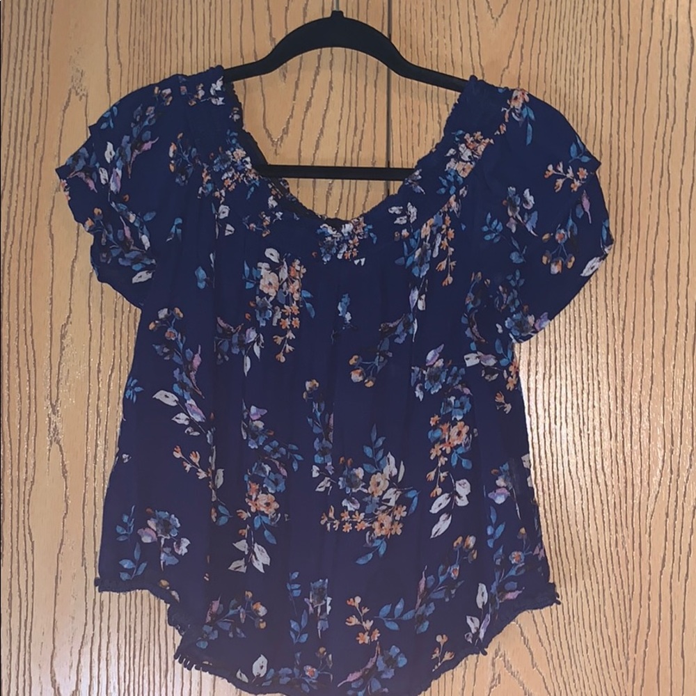 floral off the shoulder top